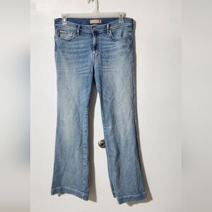 For all 7 mankind luxe vintage light blue flare jeans